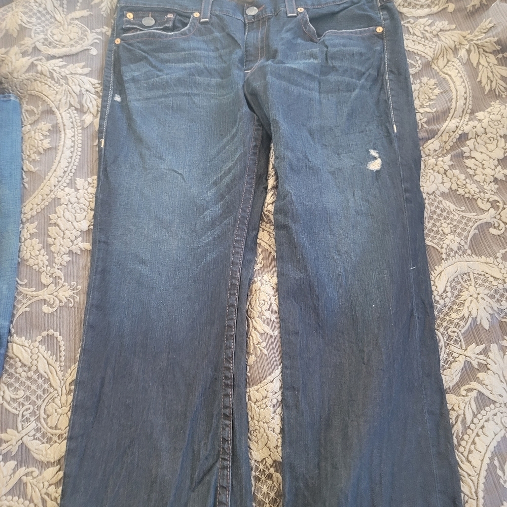 True Religion Mens Jean's Size 44 Blue&Brown